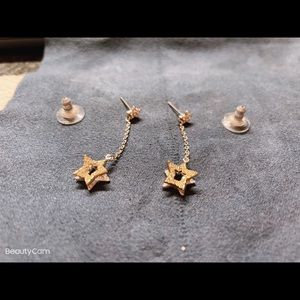 Swarovski Drop Earrings - Stars shape